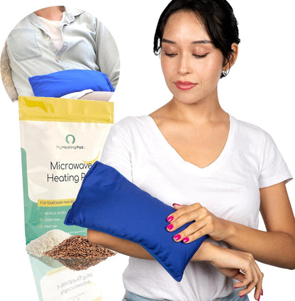 My Heating Pad Microwave Heating Pad - Moist Microwavable Heating Pads for Joints and Muscles Relief - Microwave Hot Pack Heat Pad for Cramps - Chilled or Heated Pad Therapy - Purple Unscented