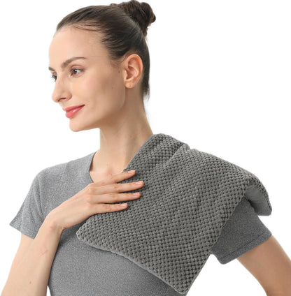 Microwave Heating Pad 8 x17 Unscented Moist Hot Pack Washable Cover