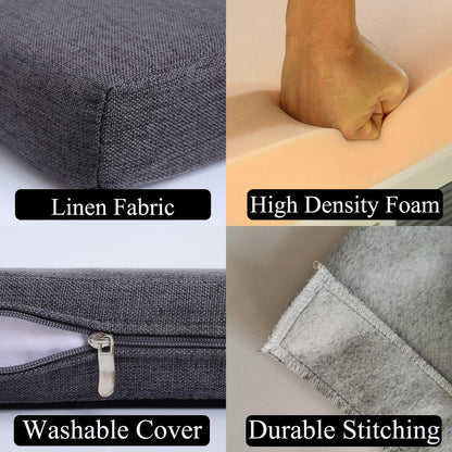 SAMTY Bed Gap Filler for headboard Space Gap Filler Bolster Stopper 54x6x4 | Full Bed, Closes Gaps Between Headboard And Mattress With Supportive Foam And Removable Washable Linen Cover