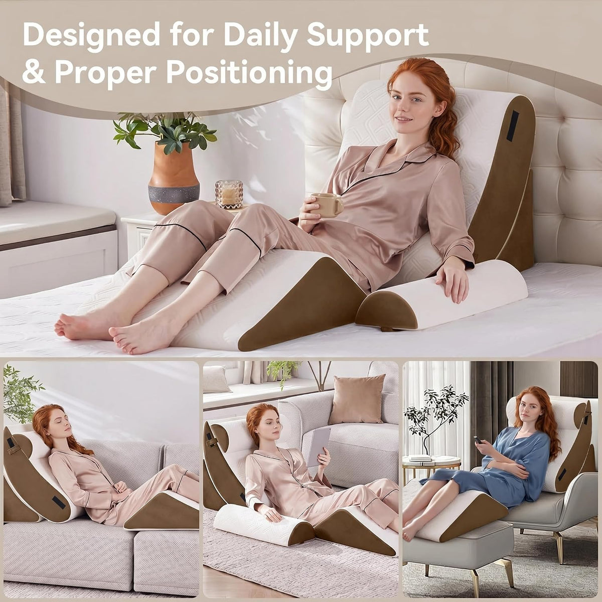 Wedge Pillow Set for After Surgery,Bed Pillow for Sleeping