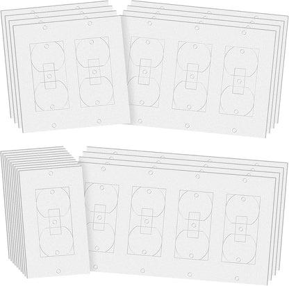 Tondiamo 74 Pcs Wall Plate Insulation and Draft Sealers Foam Insulation Pads Electrical Outlet Light Switch Covers Wall Gasket Without Adhesive