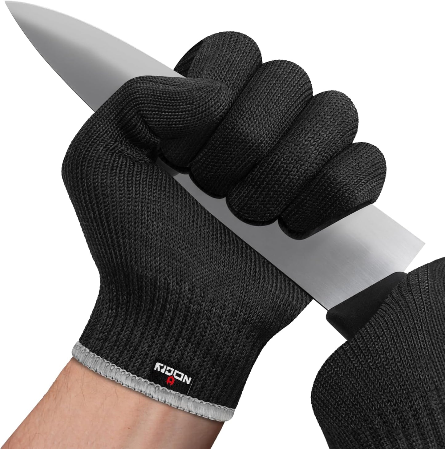 NoCry Premium Cut Resistant Gloves Food Grade — 100% Food Safe — Level 5 Meat Cutting Glove for Chefs & Butchers — Perfect Mandoline Glove or Oyster Shucking Gloves with Superior Comfort & Dexterity