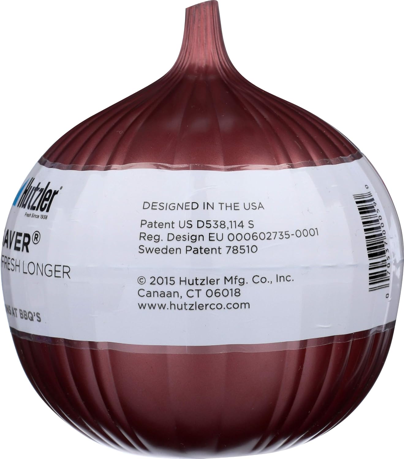 Hutzler Red Onion Saver Storage Container - Cut Onions Stay Fresh Longer