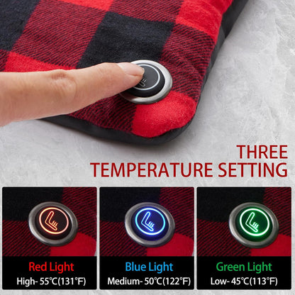 24x20Inch Stadium Seat Heating Pad, Battery Heated Outdoor Chair Cushion for Camping,Stadium,Office or Home, (Battery NOT Included).