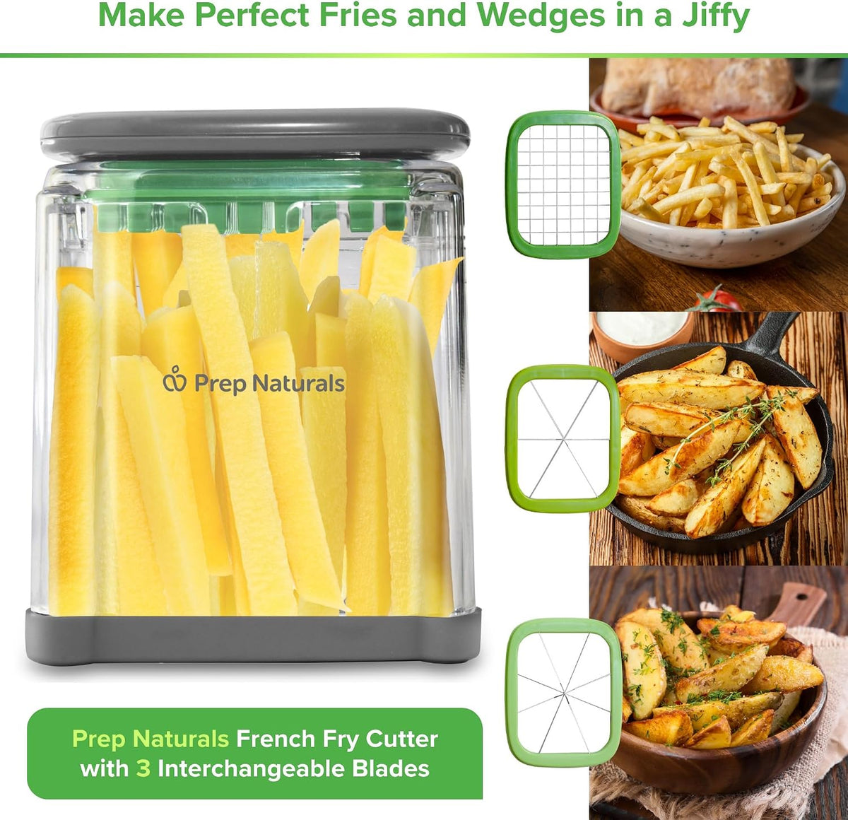 Prep Naturals Medium Stainless Steel French Fry Cutter