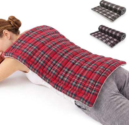 Microwave Heating Pad for Pain Relief, 8 x 18 Grey