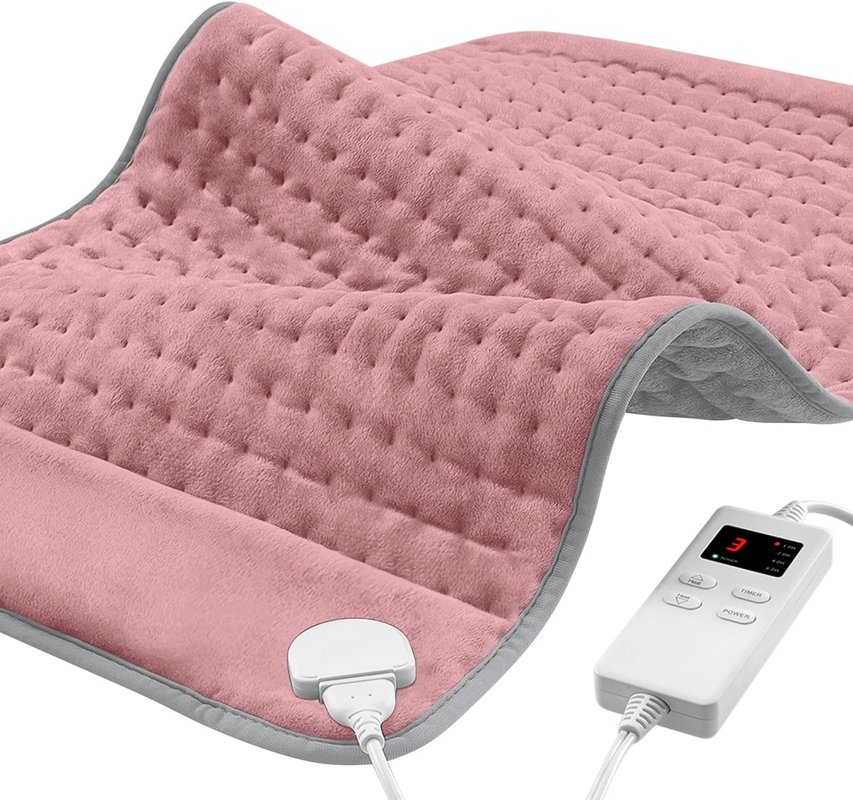 NBKLS Heating Pads for Back Neck Shoulder Pain, Electric Heating Pad Auto Shut Off, Fast Heat, Large Heating Pad Christmas Gift for Women Men, Birthday Gifts for Mom Dad (Blue)