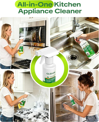 Kitchen Appliance Degreaser Cleaner, Foam Sprayer, 10.1 Fl Oz | Multifunctional Formula, Low-Irritation, Non-Corrosive, No Harsh Fumes, Fits Oven Air Fryer Microwave Stove Refrigerator