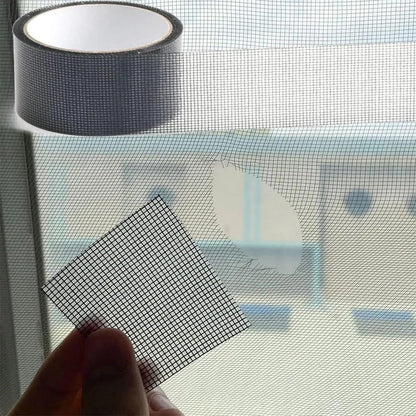 Window Screen Repair Tape Mesh Pacth Tape Strong Adhesive Waterproof 2in x 6.56ft for Windows Door