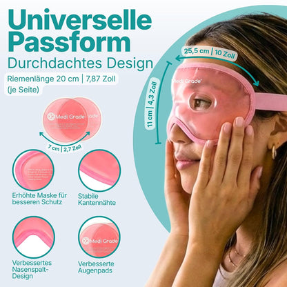 Medi Grade Cooling Eye Mask for Dark Circles and Puffiness, 2 Gel Eye Pads
