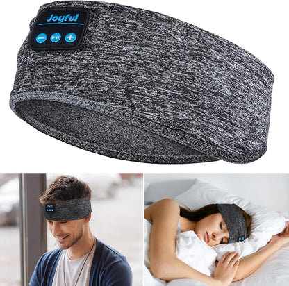 Sleep Headphones Bluetooth 5.3 Headband, Sports Wireless Earphones Sweat Resistant Earbuds with Ultra-Thin HD Stereo Speakers, Sleep Mask for Running,Workout, Yoga,Insomnia,Travel Cool Gadgets Gifts