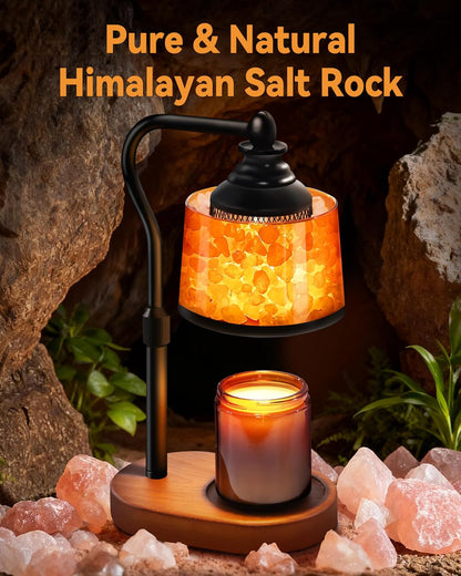 3-in-1 Candle Warmer Lamp with Himalayan Salt & Diffuser