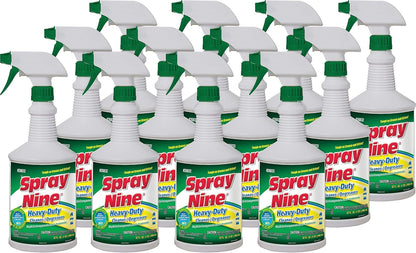 Spray Nine 26832 Heavy Duty Cleaner, Degreaser & Disinfectant for Kitchens, Bathrooms, Yard Equipment, Automotive & Industrial 32 Fl Oz. (Pack of 1)