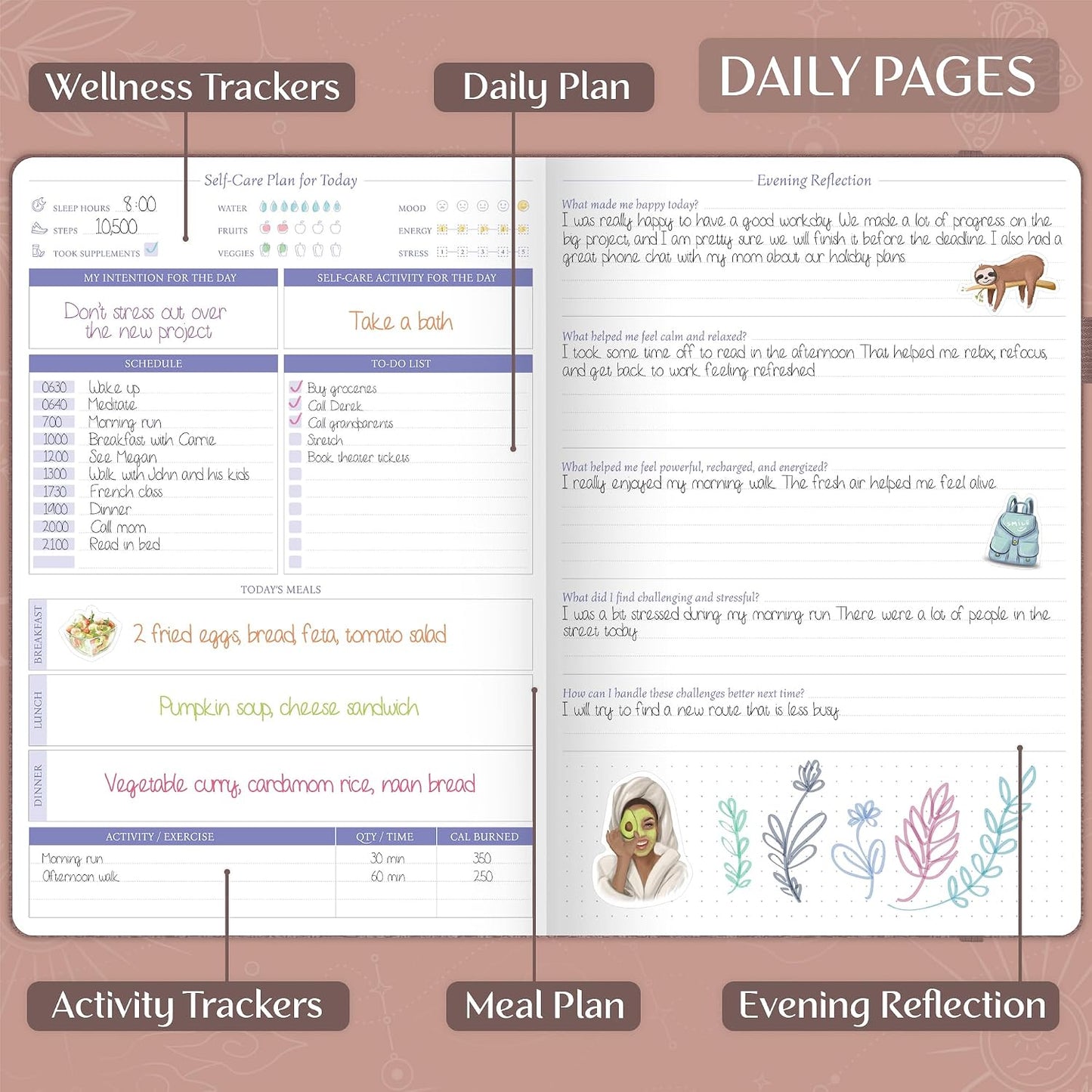 Legend Self-Care Journal – Guided Daily Reflection Journal to Support Mental & Physical Health – Daily Mood, Meditation & Personal Development Notebook – 7.1x10.5”, Lasts 3 Months (Turquoise)