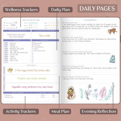 Legend Self-Care Journal – Guided Daily Reflection Journal to Support Mental & Physical Health – Daily Mood, Meditation & Personal Development Notebook – 7.1x10.5”, Lasts 3 Months (Turquoise)