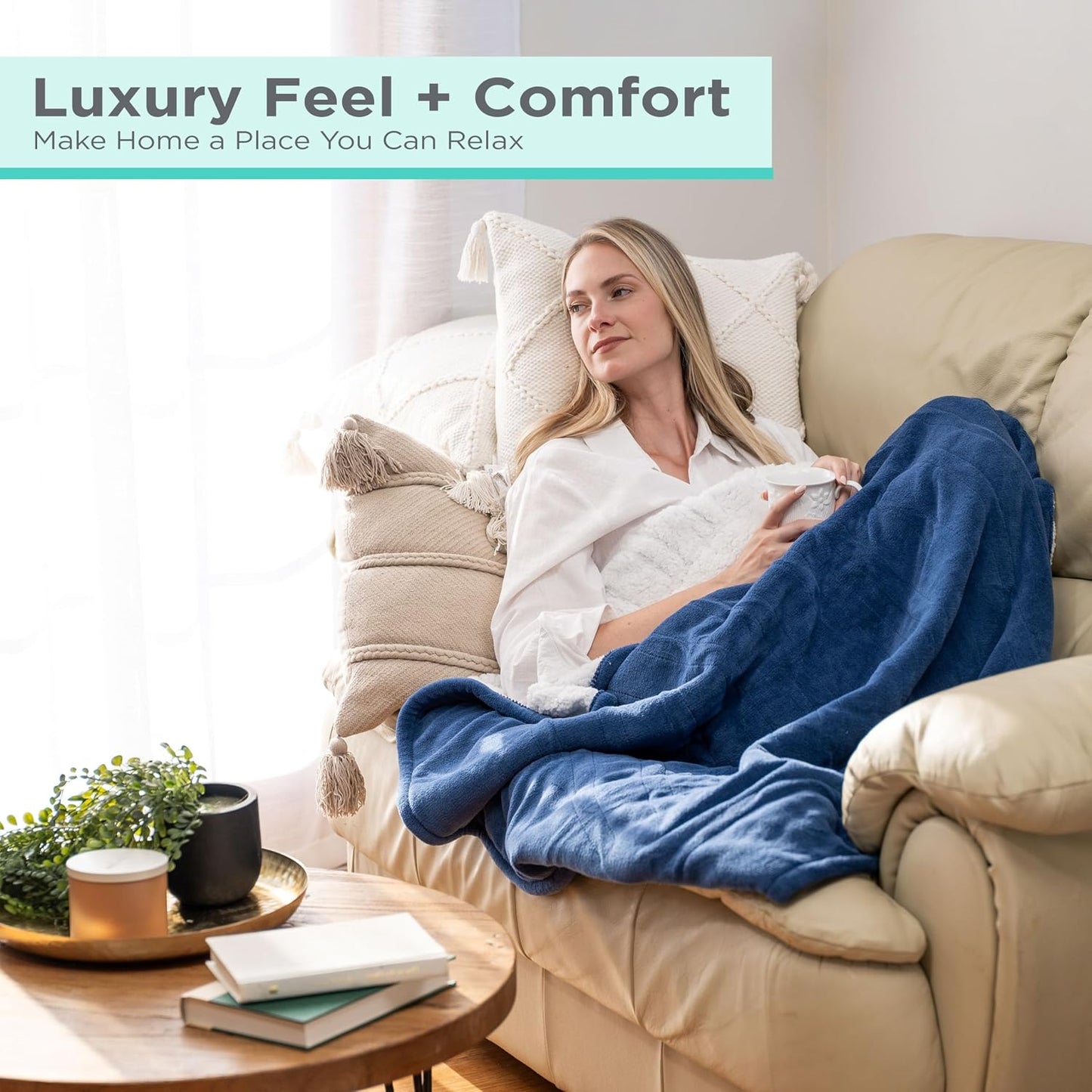 Black+Decker Heated Blanket Electric Throw, Fleece Electric Blanket, Heating Blanket with 4 Heating Levels, 3H Timer, Auto Shutoff, Fast Heating (50x60 inches, Grey)