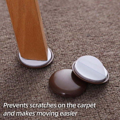 Self-Adhesive Furniture Sliders for Carpets, Furniture Moving Pads (36Pcs) 1-3/4" Furniture Mover Glides, Self Sticks Carpet Furniture Carrier - Move Any Item Quickly and Easily!