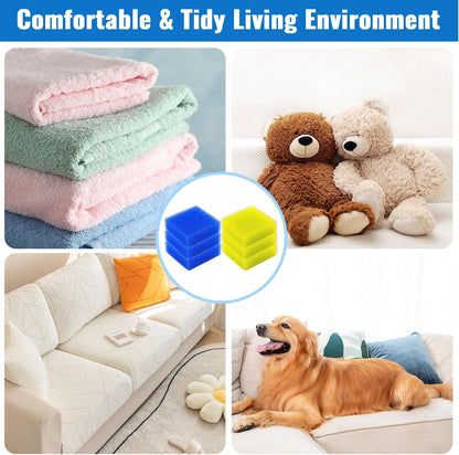 Pet Hair Remover for Laundry, Pet Hair Catcher for Washing Machine (6 Pack) | Reusable floating fur filter captures dog & cat hair, lint & dander, fits front & top load washers, prevents drain clogs
