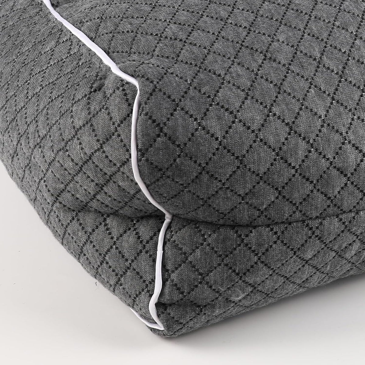 MINUPWELL Knee Pillow for Side Sleepers - Between Leg & Under Knee Pillow for Back Sleepers - Leg Pillow with 850G 7D Alternative for Relieving Leg, Back, and Knee Pain - 100% Cotton Fabric - White
