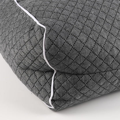 MINUPWELL Knee Pillow for Side Sleepers - Between Leg & Under Knee Pillow for Back Sleepers - Leg Pillow with 850G 7D Alternative for Relieving Leg, Back, and Knee Pain - 100% Cotton Fabric - White