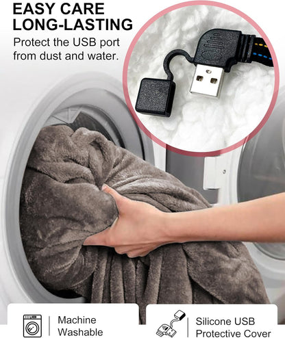 KFUBUO Wearable Heated Blanket Cordless Oversized Hoodie Sweatshirt