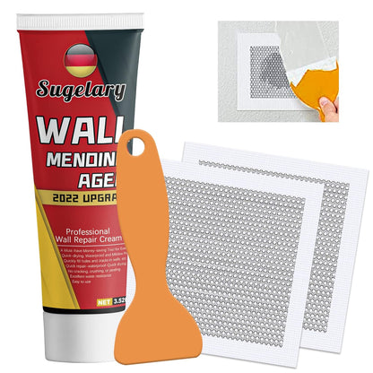 Drywall Patch Repair Kit with Scraper, Wall Spackle Repair Paste, Wall Mending Agent Quick and Easy Solution to Fill the Holes for Home Wall, Plaster Dent Repair and Wood Scratch Repair