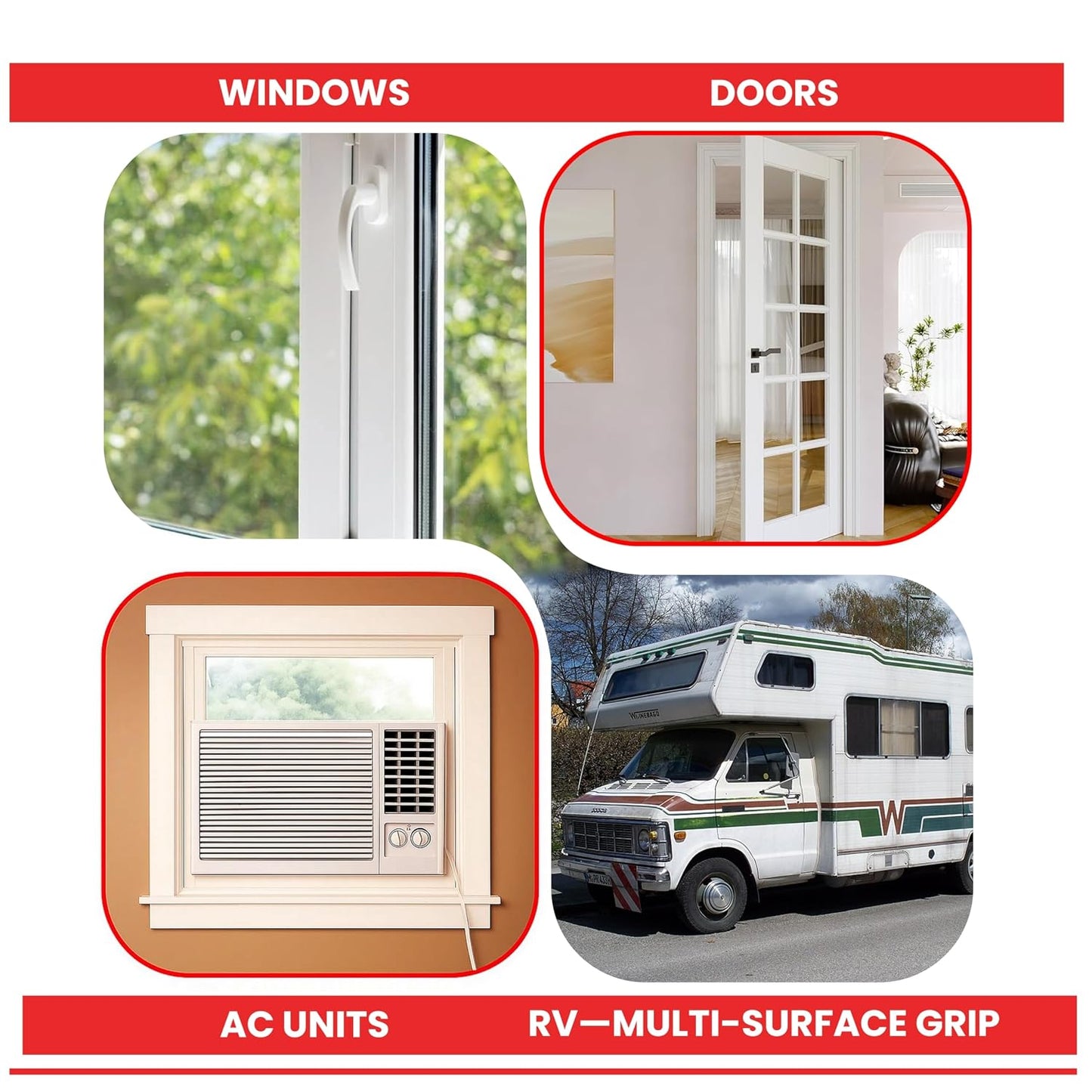 ArmorDillo Transparent Window Weather Sealing Tape, w Free Utility Knife, 2 inch X 120FT (40 YDS) - Clear Weather Stripping Tape, Draft Isolation & Insulation, No Residue, for Windows, Doors, AC & RV