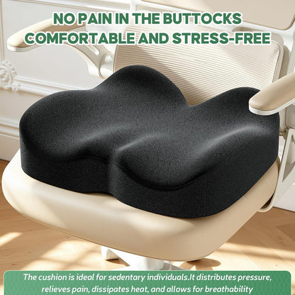 Benazcap Memory Foam Seat Cushion, Ergonomic Office Chair Pressure Relief
