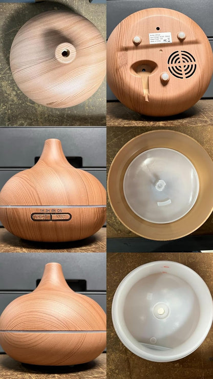 Ultimate Aromatherapy Diffuser & Essential Oil Set - Ultrasonic Top 10 Oils Modern with 4 Timer 7 Ambient Light Settings Therapeutic Grade Lavender