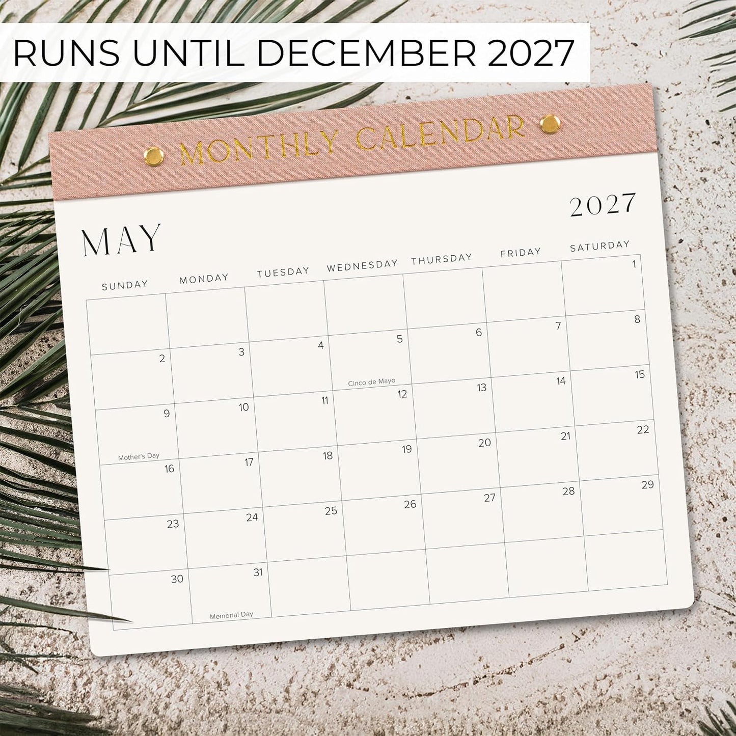 Beautiful 2026-2027 Magnetic Fridge Calendar - Runs June 2026 to Dec 2027 | The Perfect Monthly Refrigerator Paper Calendar for Easy Organizing - Runs from June 2026 Until December 2027