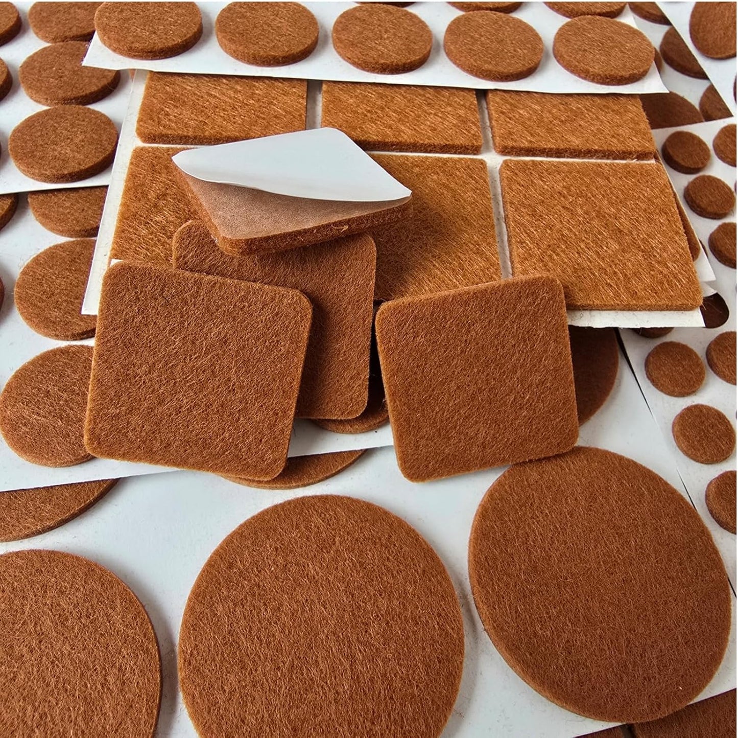 281pcs Self-Adhesive Furniture Felt Pad,Anti-Scratch pad for Hardwood Floor | Brown,Noise Reduction