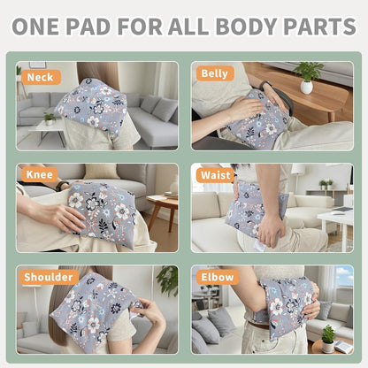 UNCN Wide Microwave Heating Pad with Washable Cover 9.5 x 16in Microwavable