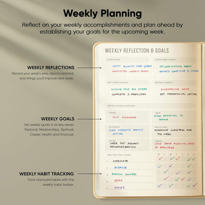 Dated, 2026 Planner, 5.8” x 8.3” - The #1 Productivity Planner to Achieve Your 2026 Goals - Planner 2026-2027 by PRODUCTIVITY STORE (A5, GREY)