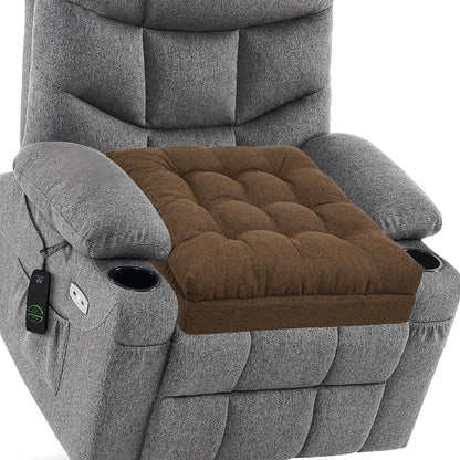 baibu Memory Foam Recliner Cushions for Elderly, 20 x 20 x 5 Inch,Dark Grey