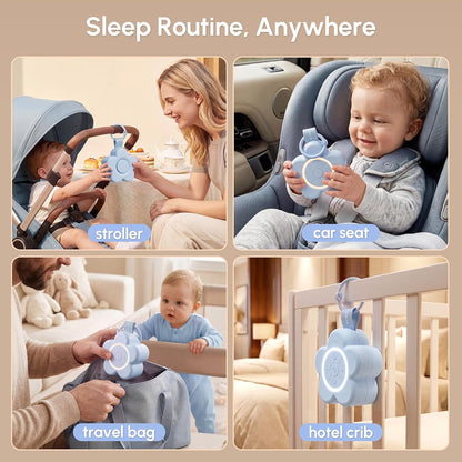 Mewaii Portable Sound Machine Baby for White Noise, Night Light for Kids | 25 Soothing Sounds, Rechargeable Travel Sound Machine, Newborn Essentials Shower Gift, For Nursery, Home, Sleep Aid