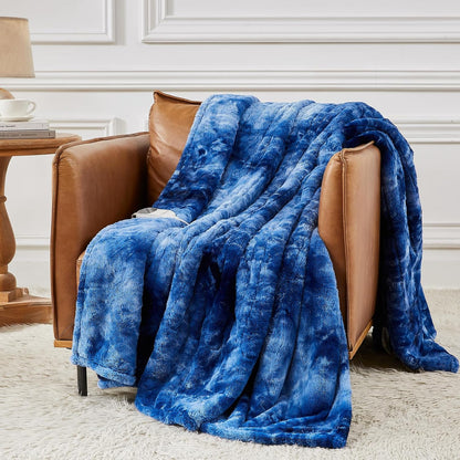 Homemate Heated Blanket Electric Heating Throw 50x60 Plush Faux Fur Sherpa