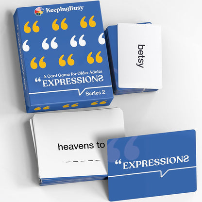 Keeping Busy Expressions Set 1 Dementia Activities for Seniors | Alzheimer Products for Elderly Patients | Fun Memory Game Toy & Cognitive Brain Puzzle for Senior Citizens w/Memory Loss or Alzheimers