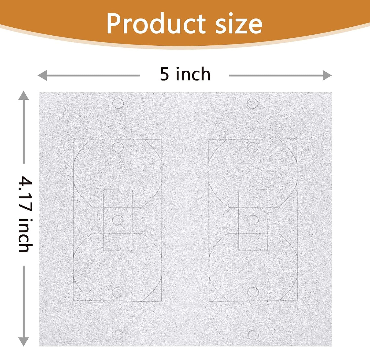 Birllaid Wall Outlet Insulation Gasket Wall Plate Foam Gasket Pads, 26 Pack