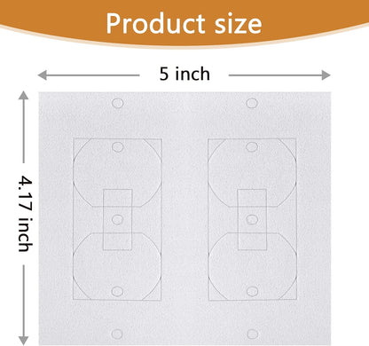 Birllaid Wall Outlet Insulation Gasket Wall Plate Foam Gasket Pads, 26 Pack