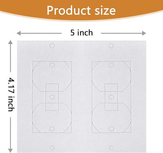 Birllaid Wall Outlet Insulation Gasket Wall Plate Foam Gasket Pads, 26 Pack