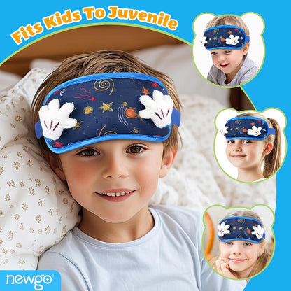 NEWGO Kids Head Ice Pack Wrap, Ice Pack for Toddler Fever & Boo Boos