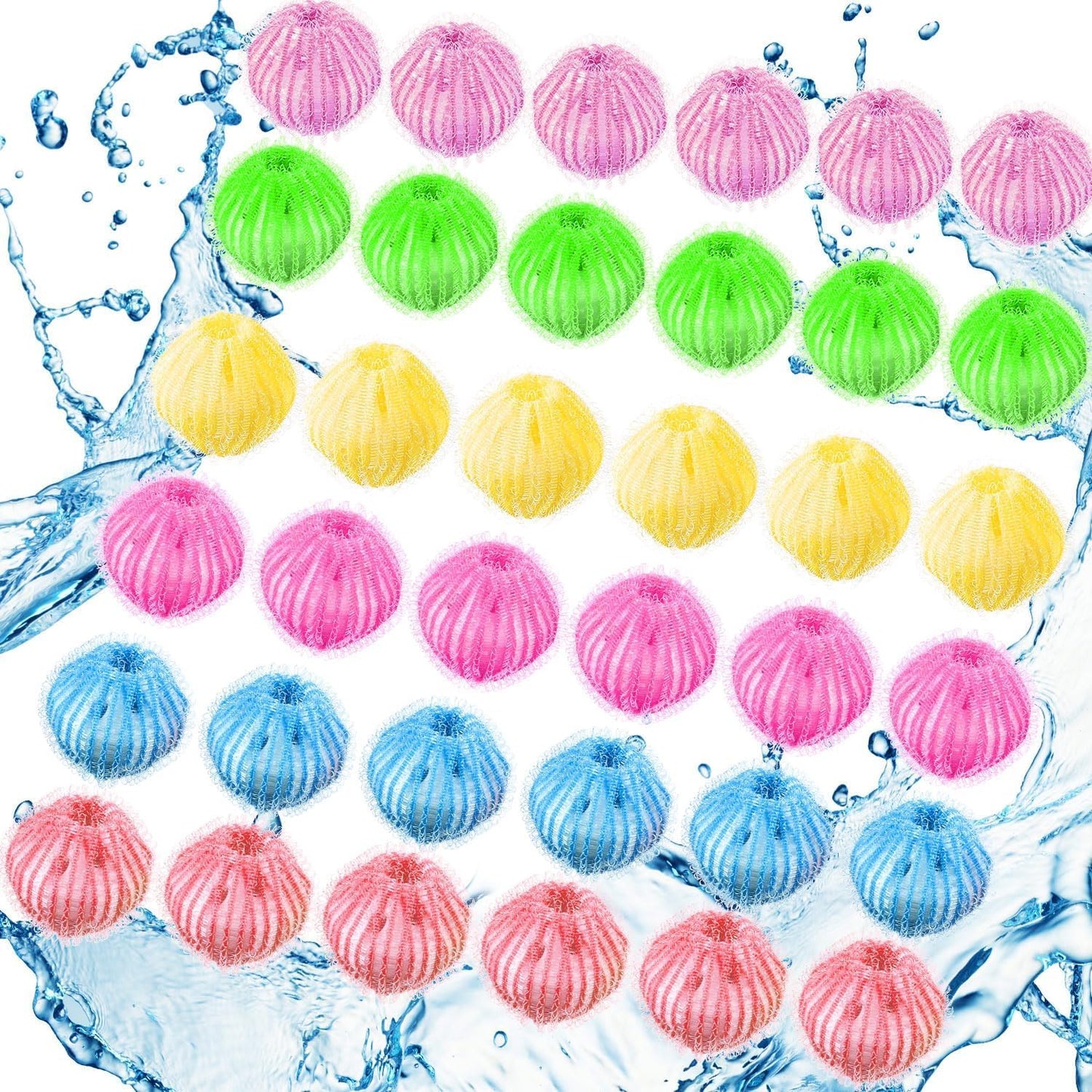 Blulu 18 Pieces Pet Hair Remover for Laundry, Classic Color | Reusable Washing Machine Hair Catcher Pet Dog Cat Fur Catcher Lint Remover from Laundry
