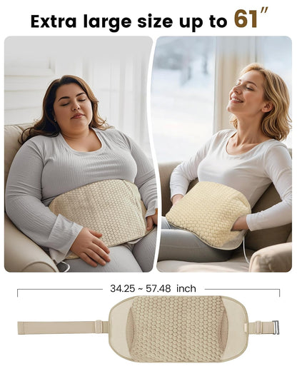 COMFIER Heating Pad with Graphene Heat & Massage for Back FSA Eligible Item