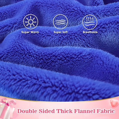 Waitu Wearable Blanket Sweatshirt Gifts for Women and Men, Warm and Cozy Giant Blanket Hoodie, Thick Flannel Blanket with Sleeves and Giant Pocket - Dark Gray