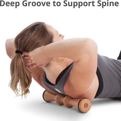 Body Back Wooden Back Roller Back Cracker for Pain Relief & Muscle Recovery