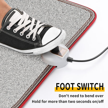 Livtribe Heated Floor Mat for Foot, Carbon Crystal Heated Foot Warmer