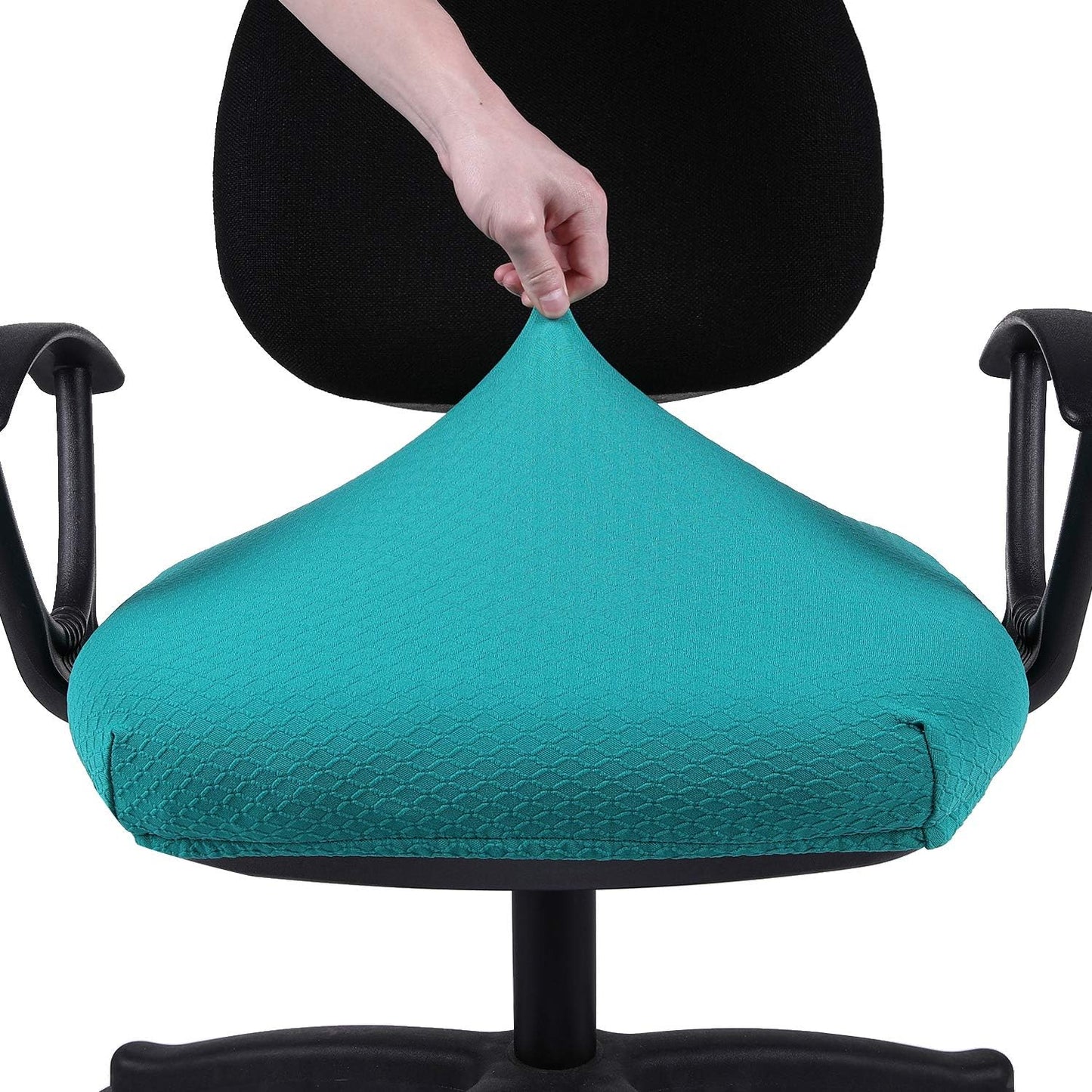 Smiry Office Computer Chair Armrest Covers, 2PCs Anti-dust Arm Rest Pad | Removable Washable Desk Chair Arm Pad Covers, Grey