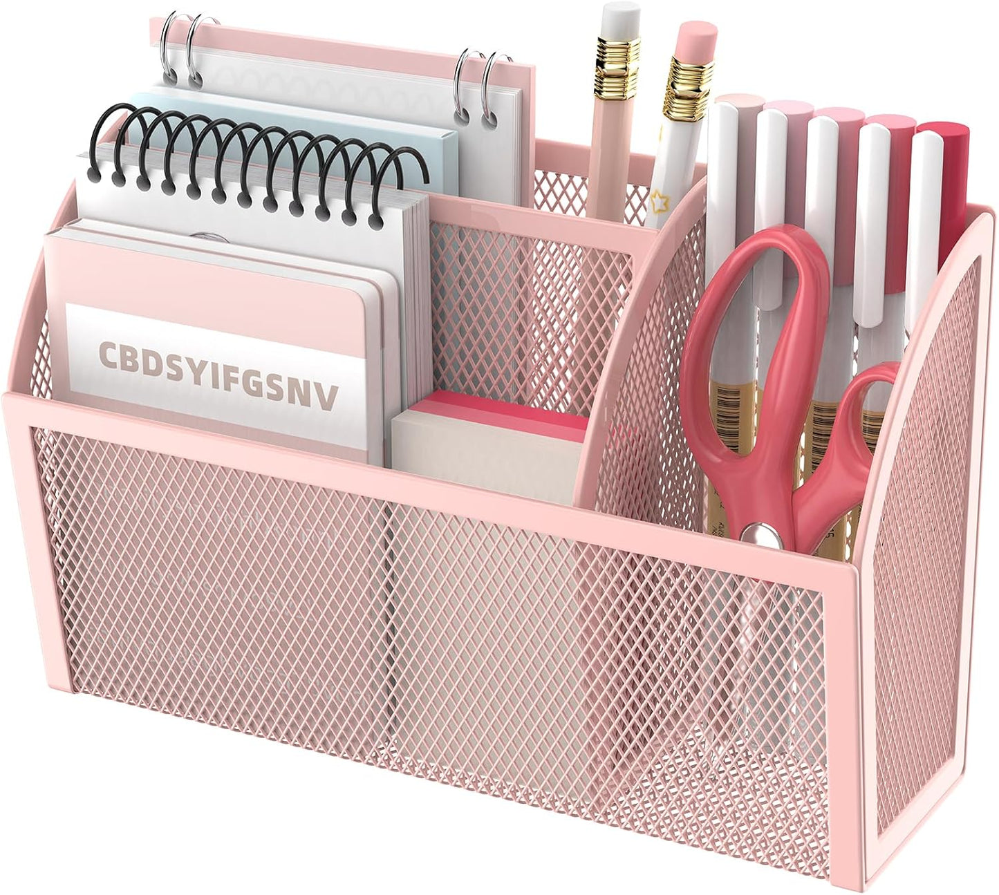 3-Grid Magnetic Pencil Holder, Strong Magnet Locker Organizer, Black | Mesh Magnetic Shelf, Marker Holder Perfect for Whiteboard, Refrigerator and Locker Accessories