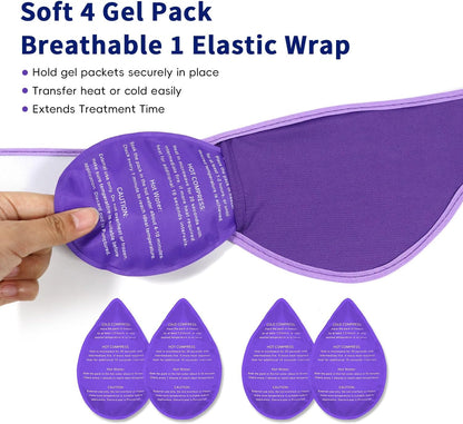 Wisdom Teeth Ice Pack Head Wrap for Pain Relief - Cold Hot Therapy for Face