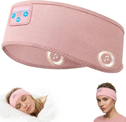 Perytong Sleep Headphones Bluetooth 5.4 Headband, Wireless Sleep Headphones with Ultra-Thin HD Stereo Speakers for Side Sleepers, Soft & Sweat Resistant Sport Headband for Yoga Travel Workout